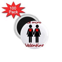 Be My Valentine 2 1 75  Magnets (100 Pack)  by Valentinaart