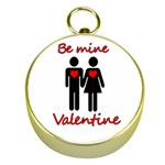 Be mine Valentine Gold Compasses Front