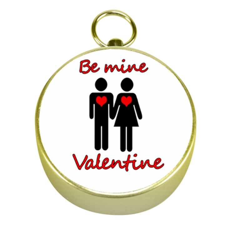 Be mine Valentine Gold Compasses