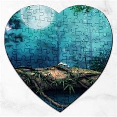 Fantasy Nature  Jigsaw Puzzle (heart) by Brittlevirginclothing