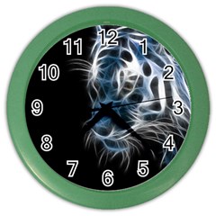 Ghost Tiger Color Wall Clocks by Brittlevirginclothing