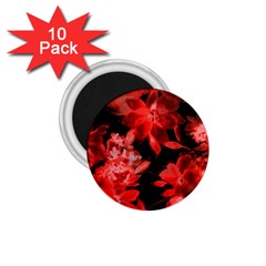 Red Flower  1 75  Magnets (10 Pack)  by Brittlevirginclothing