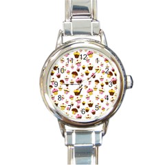 Eat Me Round Italian Charm Watch by Valentinaart