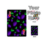 Plums pattern Playing Cards 54 (Mini)  Front - Heart3