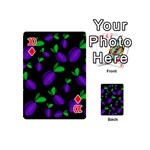 Plums pattern Playing Cards 54 (Mini)  Front - Diamond10