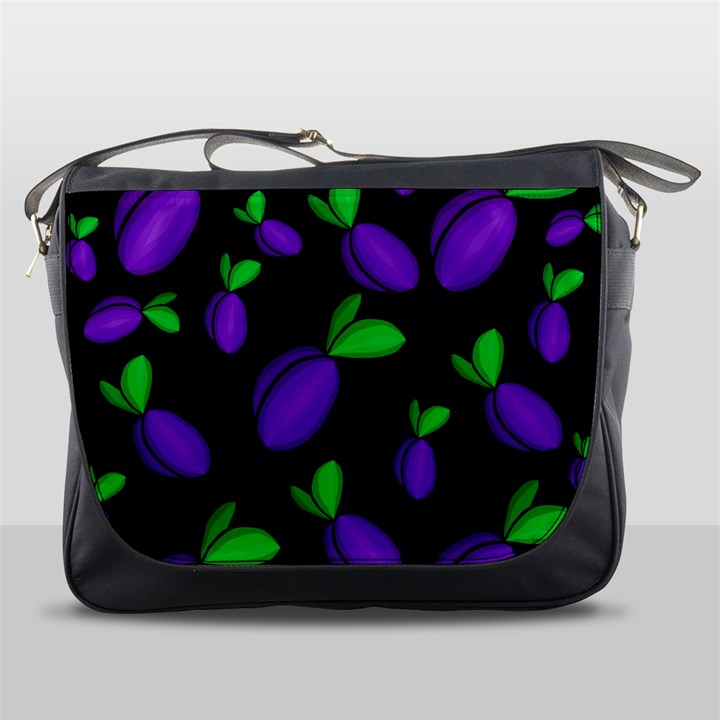 Plums pattern Messenger Bags