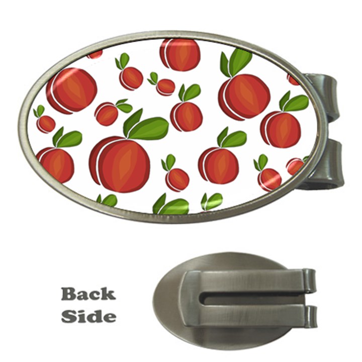 Peaches pattern Money Clips (Oval) 