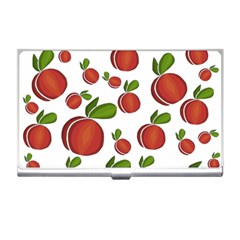 Peaches Pattern Business Card Holders by Valentinaart