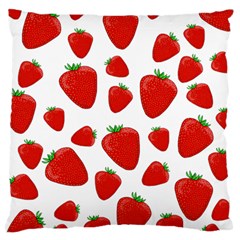 Decorative Strawberries Pattern Large Cushion Case (one Side) by Valentinaart