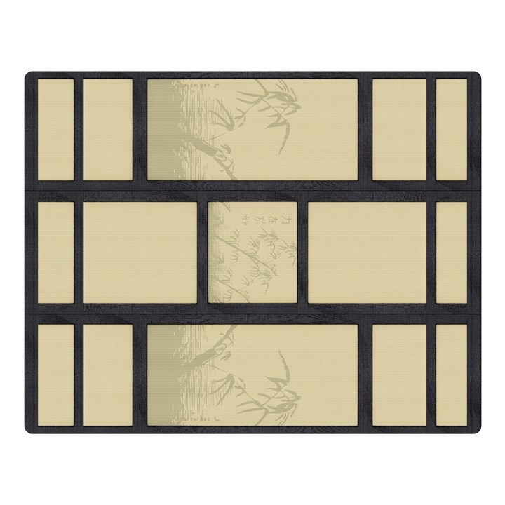 tatami - bamboo Double Sided Flano Blanket (Large) 