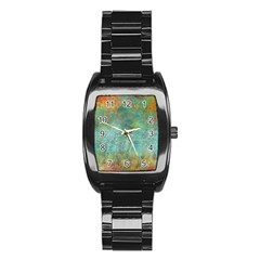 Rainforest Stainless Steel Barrel Watch by digitaldivadesigns