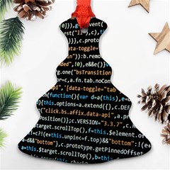 Close Up Code Coding Computer Ornament (christmas Tree) by Amaryn4rt