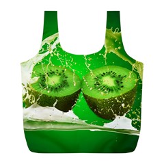 Kiwi Fruit Vitamins Healthy Cut Full Print Recycle Bags (l)  by Amaryn4rt