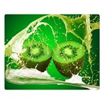 Kiwi Fruit Vitamins Healthy Cut Double Sided Flano Blanket (Large)  Blanket Back