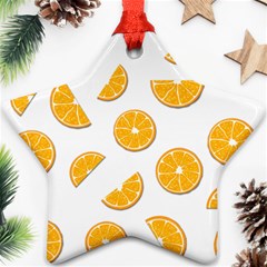 Oranges Ornament (star)  by Valentinaart