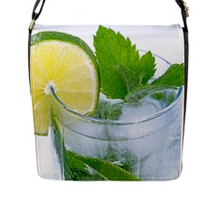 Cold Drink Lime Drink Cocktail Flap Messenger Bag (l)  by Amaryn4rt