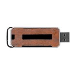 Stainless Rust Texture Background Portable USB Flash (Two Sides) Front