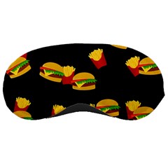 Hamburgers And French Fries Pattern Sleeping Masks by Valentinaart