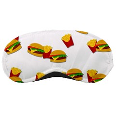 Hamburgers And French Fries  Sleeping Masks by Valentinaart