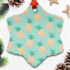 Pineapple Snowflake Ornament (two Sides) by Brittlevirginclothing