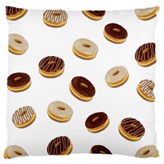 Donuts Pattern Large Cushion Case (one Side) by Valentinaart