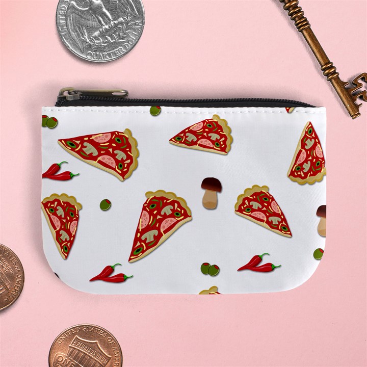 Pizza pattern Mini Coin Purses