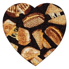 Delicious Snacks Jigsaw Puzzle (heart) by Brittlevirginclothing