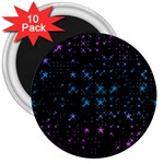 Stars Pattern Seamless Design 3  Magnets (10 pack)  Front