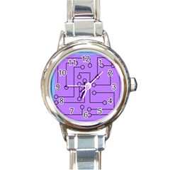 Peripherals Round Italian Charm Watch by Amaryn4rt