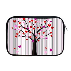 Valentine s Day Tree Apple Macbook Pro 17  Zipper Case by Valentinaart