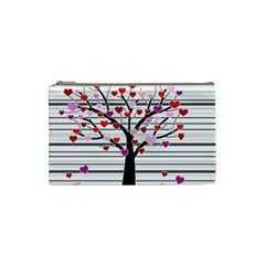 Love Tree Cosmetic Bag (small)  by Valentinaart