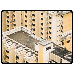 Apartments Architecture Building Double Sided Fleece Blanket (large)  by Amaryn4rt