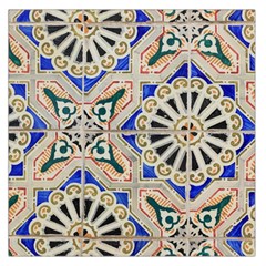 Ceramic Portugal Tiles Wall Large Satin Scarf (square) by Amaryn4rt