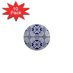 Ceramic Portugal Tiles Wall 1  Mini Magnet (10 Pack)  by Amaryn4rt