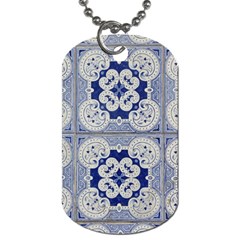 Ceramic Portugal Tiles Wall Dog Tag (two Sides) by Amaryn4rt