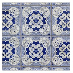 Ceramic Portugal Tiles Wall Large Satin Scarf (square) by Amaryn4rt