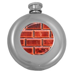 Portugal Ceramic Tiles Wall Round Hip Flask (5 Oz) by Amaryn4rt