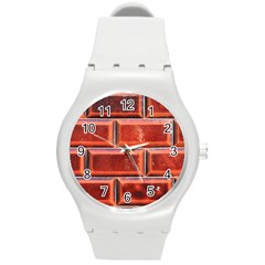 Portugal Ceramic Tiles Wall Round Plastic Sport Watch (m) by Amaryn4rt