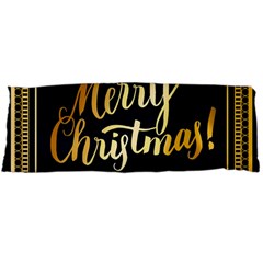 Christmas Gold Black Frame Noble Body Pillow Case (dakimakura) by Nexatart