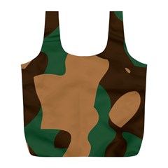 Military Camouflage Full Print Recycle Bags (l)  by Nexatart