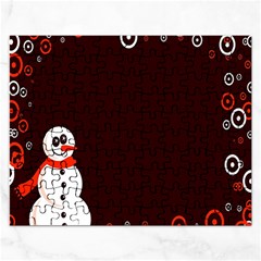 Snowman Holidays, Occasions, Christmas Rectangular Jigsaw Puzzl by Nexatart