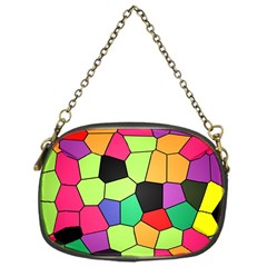 Stained Glass Abstract Background Chain Purses (one Side)  by Nexatart