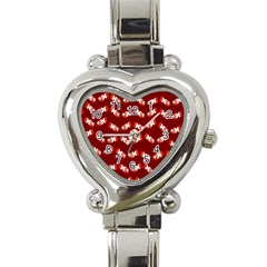 Christmas Crackers Heart Italian Charm Watch by Nexatart