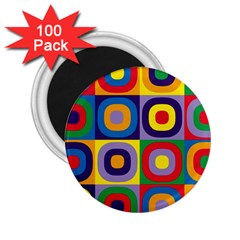 Kandinsky Circles 2 25  Magnets (100 Pack)  by Nexatart