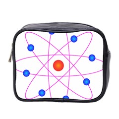 Atom Model Vector Clipart Mini Toiletries Bag 2-side by Nexatart