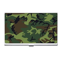 Camouflage Green Brown Black Business Card Holders by Nexatart