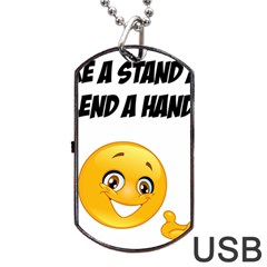 Take A Stand! Dog Tag Usb Flash (one Side) by athenastemple