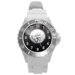 Starry Sky Round Plastic Sport Watch (l) by digitaldivadesigns