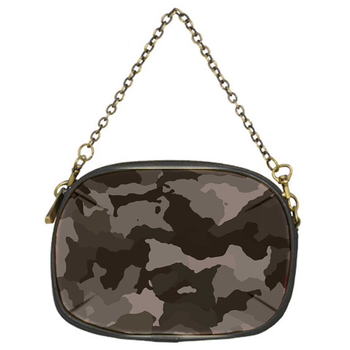 Background For Scrapbooking Or Other Camouflage Patterns Beige And Brown Chain Purses (One Side) 