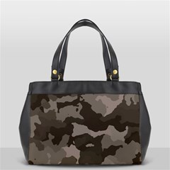 Background For Scrapbooking Or Other Camouflage Patterns Beige And Brown Office Handbags by Nexatart